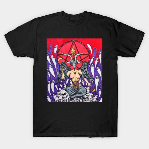 Baphomet T-Shirt by nannonthehermit